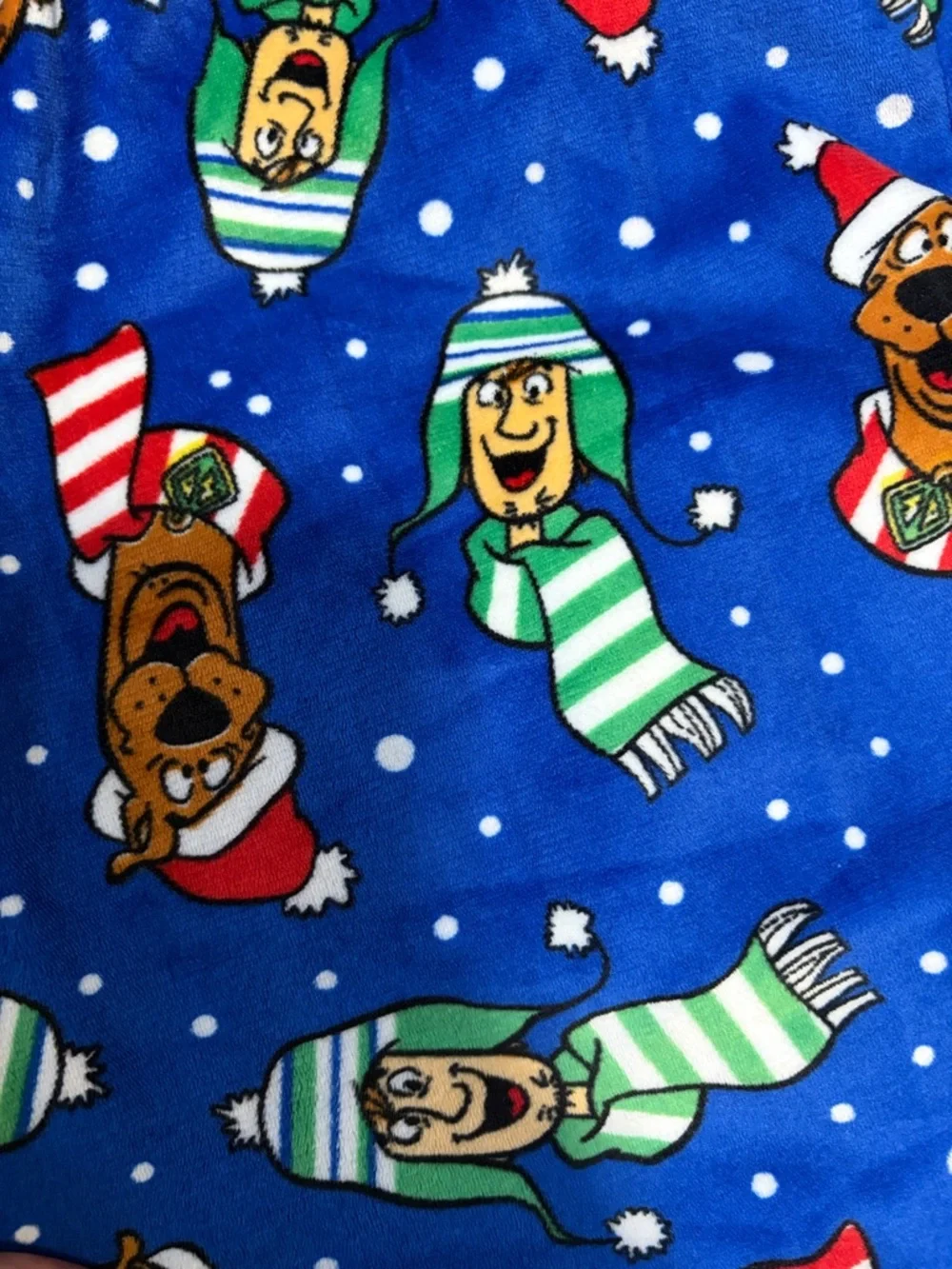 Blue Holiday Character Print Men's Lounge Joggers - Picture 2 of 3